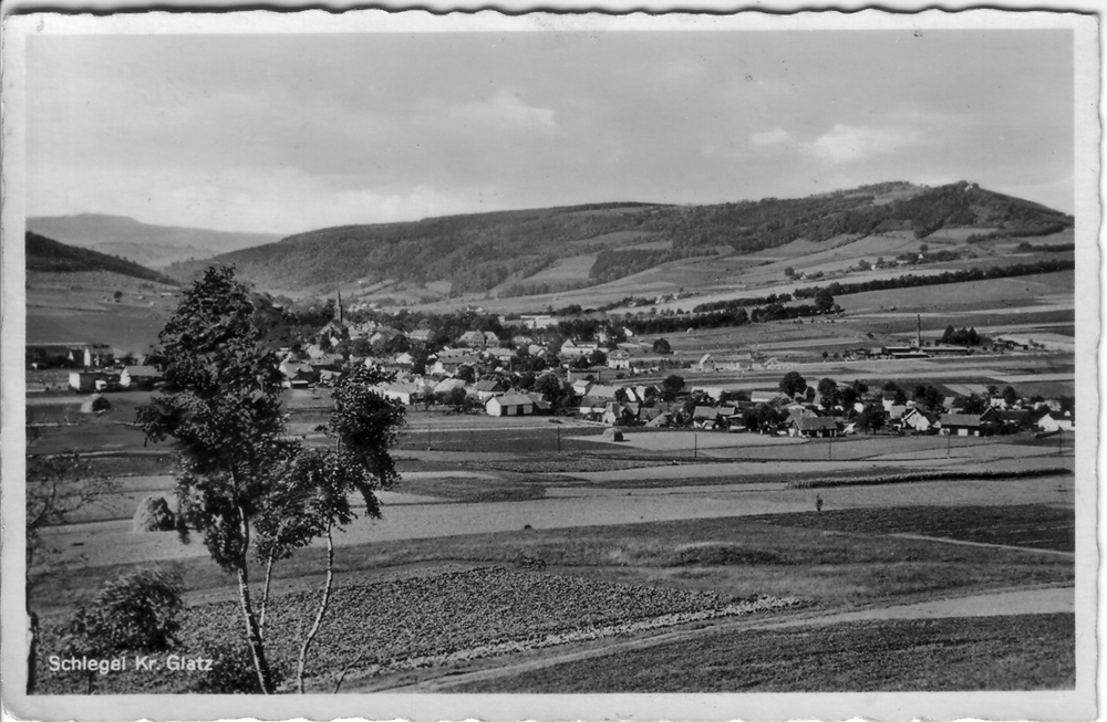 Schlegel , Grafschaft Glatz, bis 1946. Ca. 4000 Einwohner.